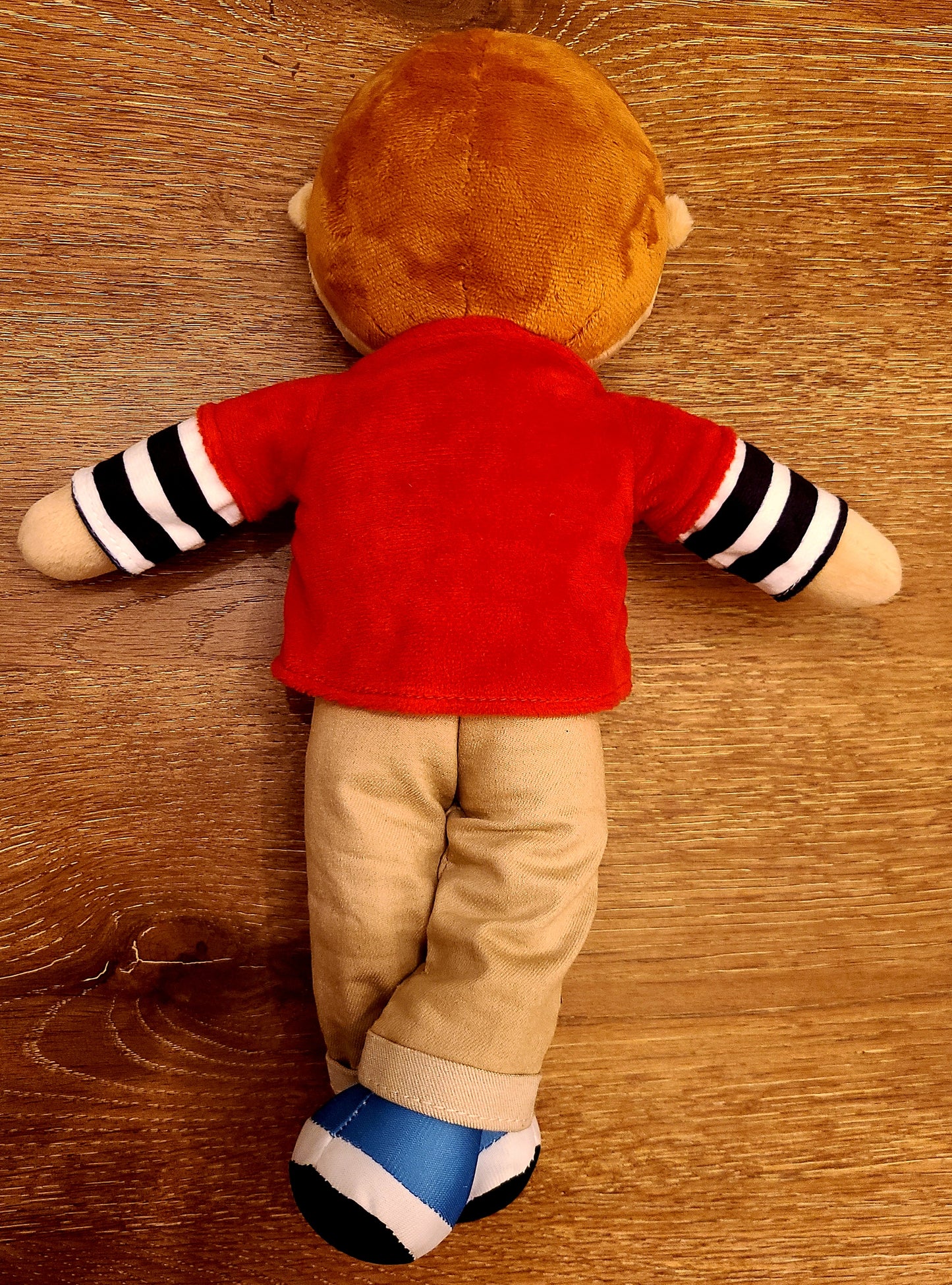 Yanni The Friendly Ginger Hair Boy Soft 14in Plush Rag Doll Toy With Khaki Jeans