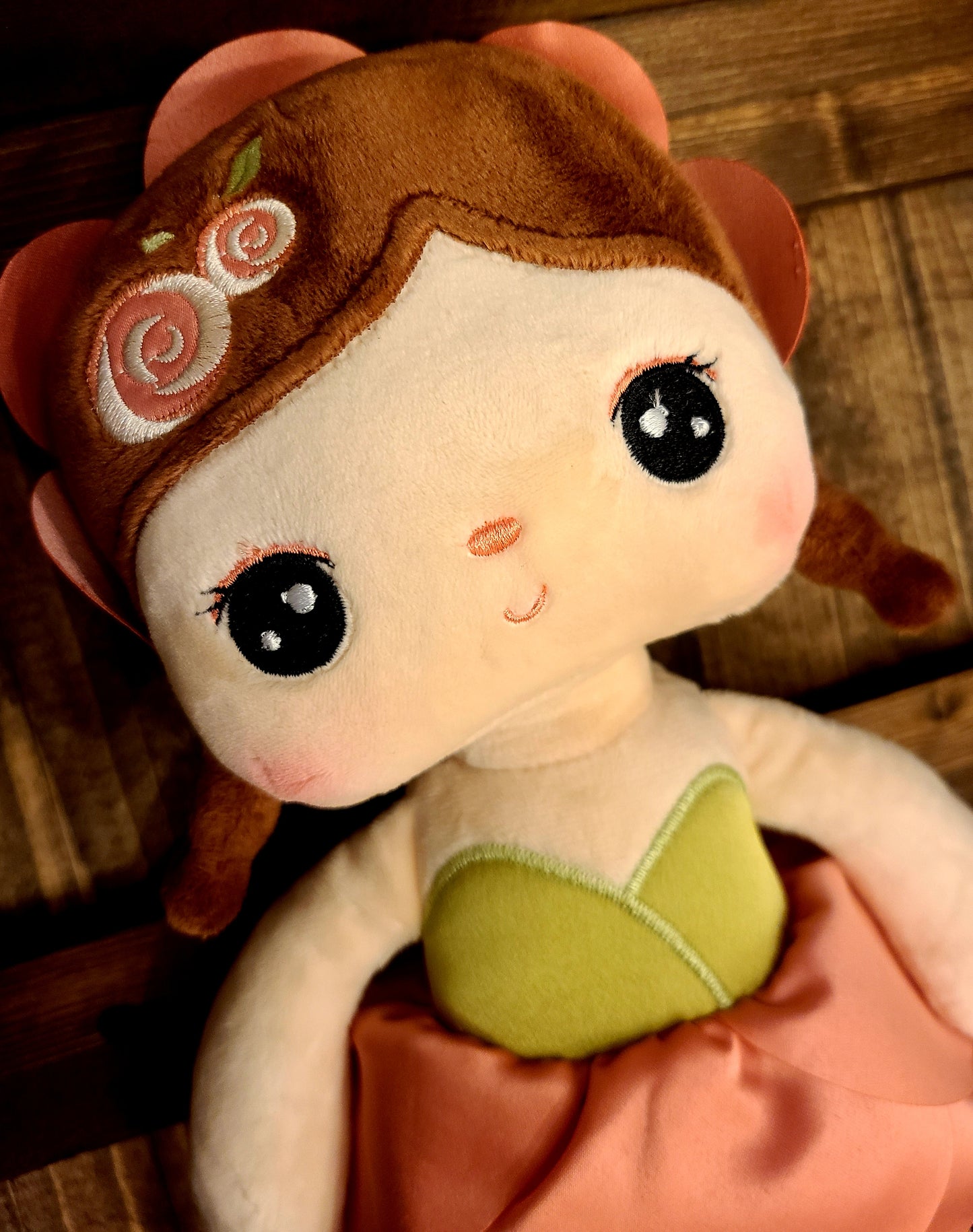 Soft Rag 13in Rose Fairy Plush Doll Toys/Handmade Baby Gift Toy/Decor/Baby Gift Toy/ Metoo