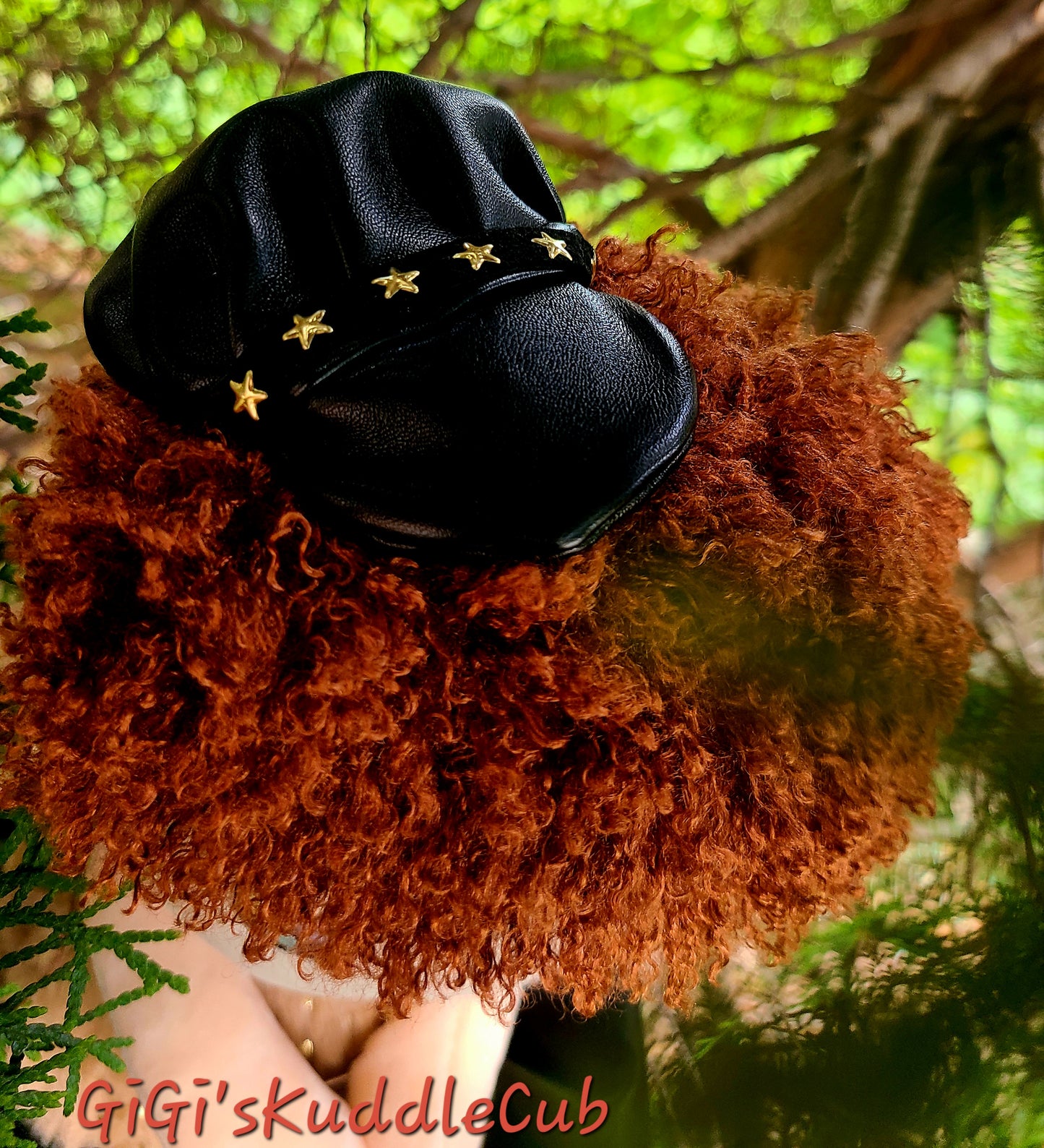 Soft Plush 15in Curly Red Hair With Cute Hat Rag Doll Plush Toy/ Decor/Handmade Baby Gift Toy
