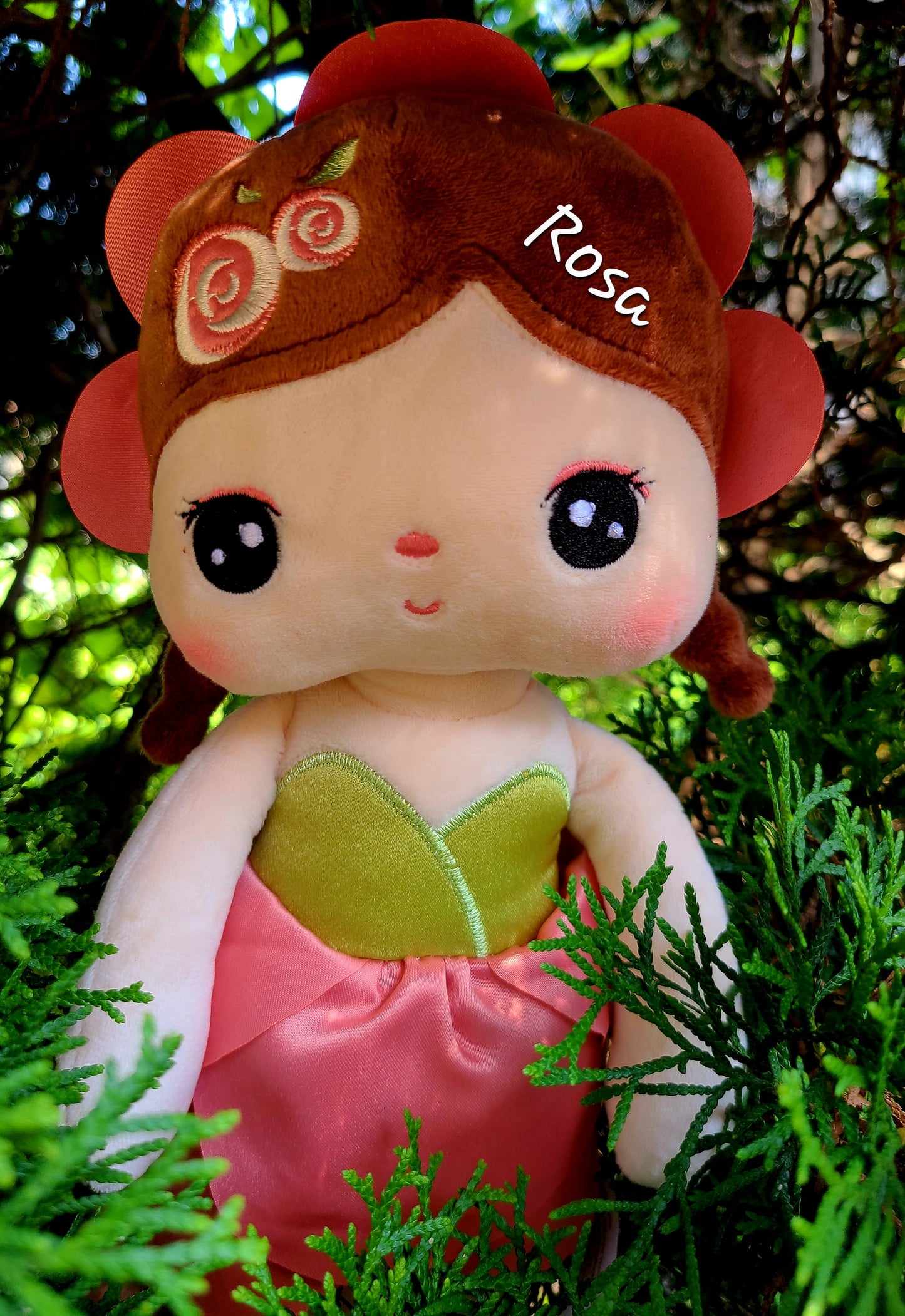 Personalized Soft Rag 13in Rose Fairy Plush Doll Toys/Handmade Baby Gift Toy/Decor/Baby Gift Toy/ Metoo