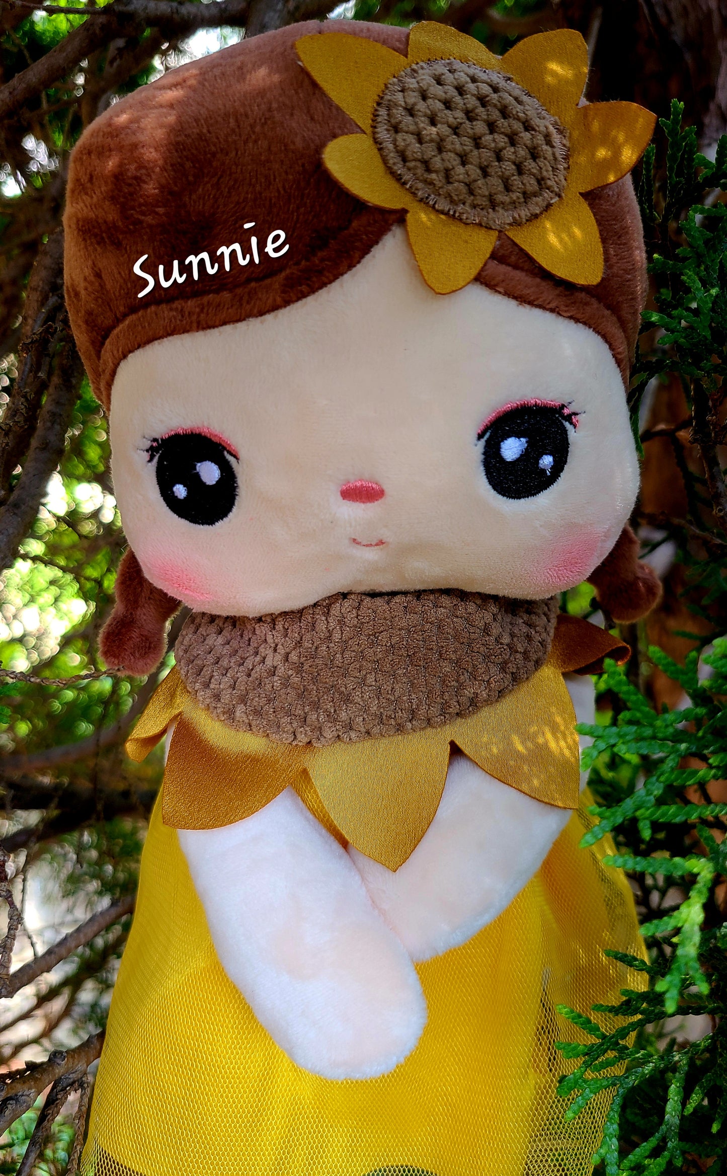 Soft Rag 13in Sunflower Fairy Plush Doll Toys/Handmade Baby Gift Toy/Decor/Baby Gift Toy/Metoo