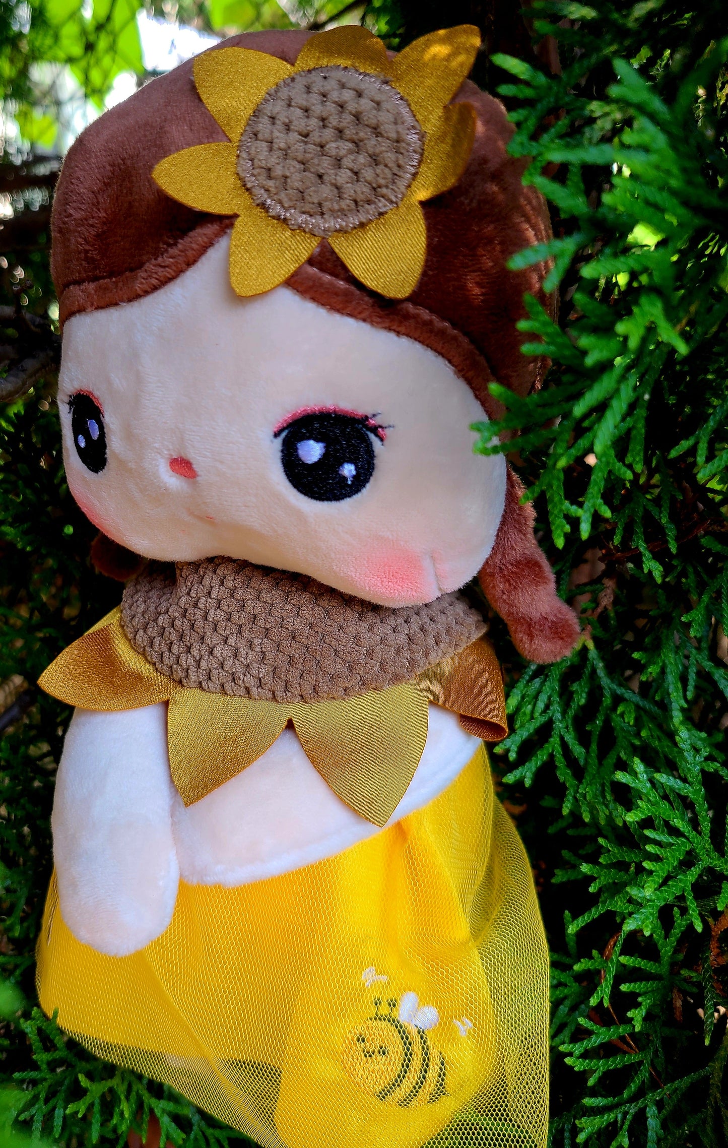 Personalized Soft Rag 13in Sunflower Fairy Plush Doll Toys/Handmade Baby Gift Toy/Decor/Baby Gift Toy/Metoo