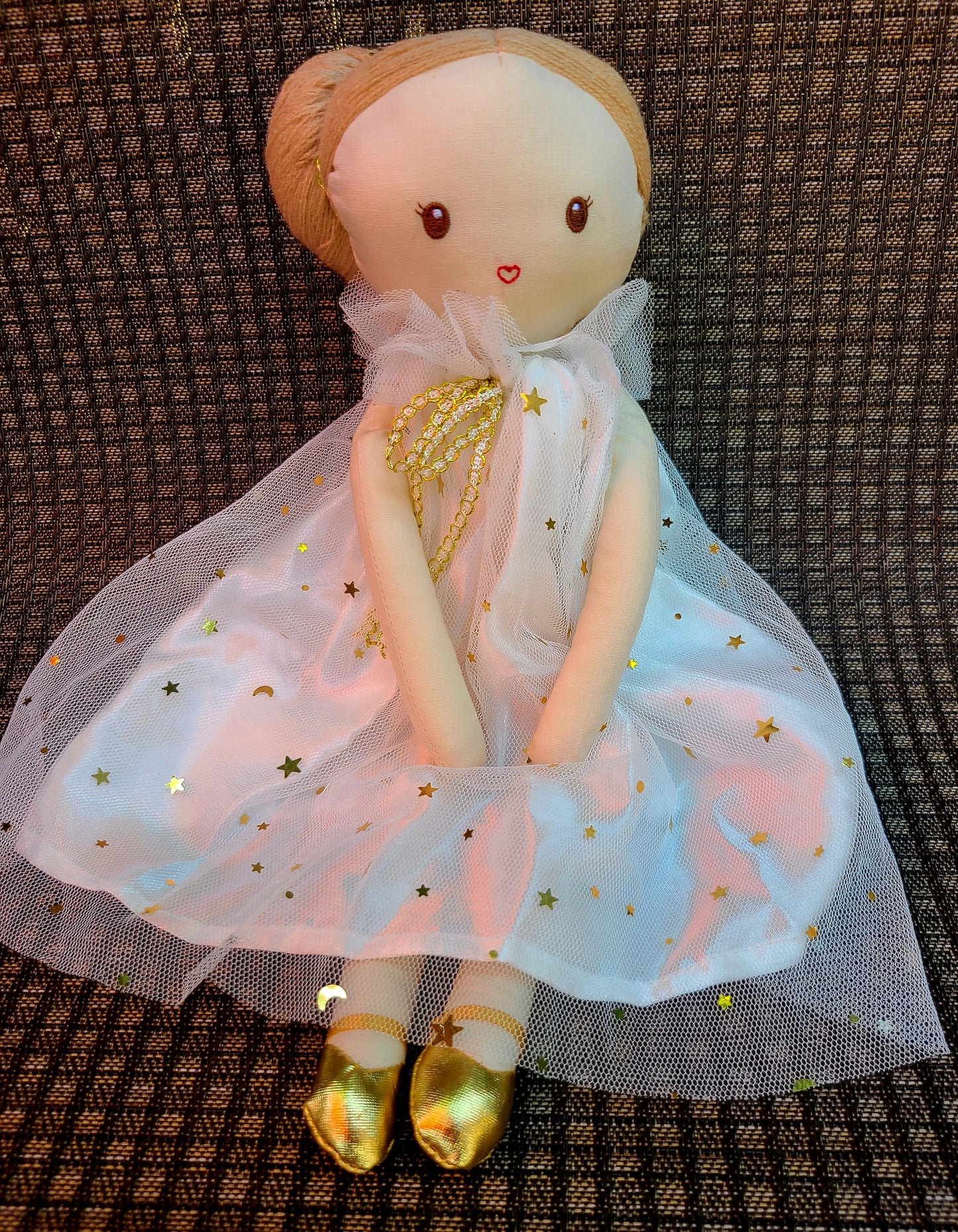 Soft Rag 13in Baby Girl Ballerina Dressing Dolls Plush Toy/ Decorative Plush Doll/ Handmade Baby Gift Toy