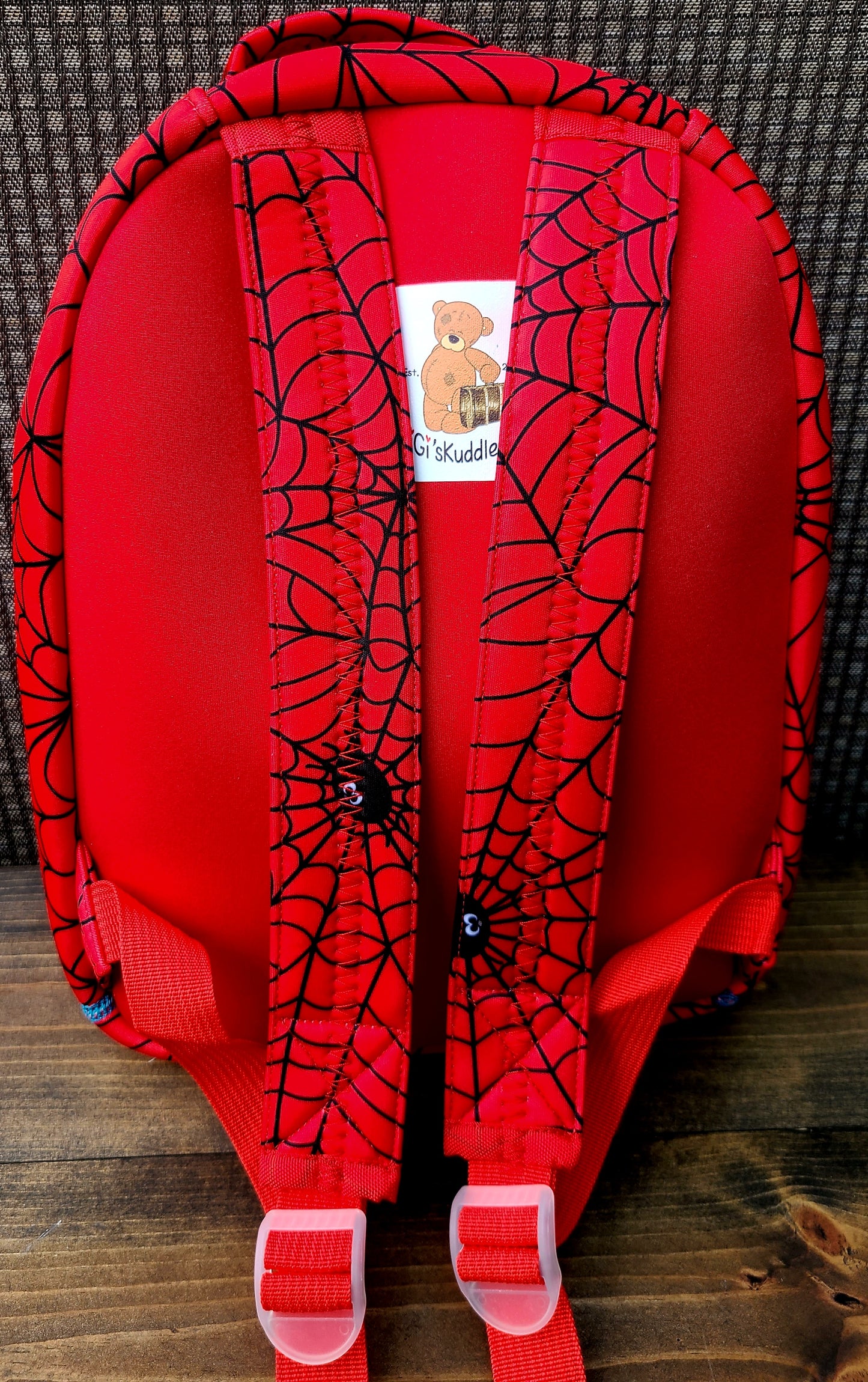 Spider web 3D Cartoon Neoprene Kids Boy/Girl Waterproof Preschool Backpack