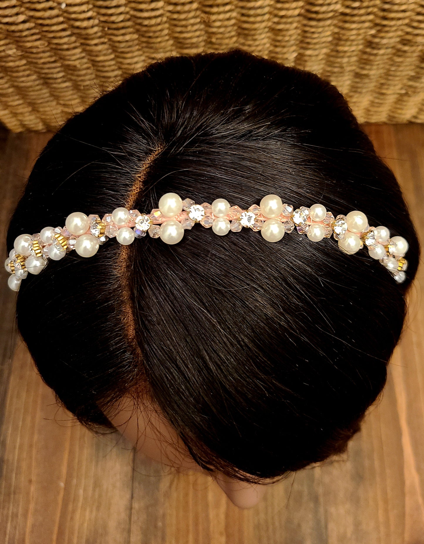 Pearl Rhinestone Headband For Girls/women Hair Accessories