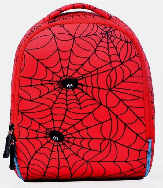 Spider web 3D Cartoon Neoprene Kids Boy/Girl Waterproof Preschool Backpack