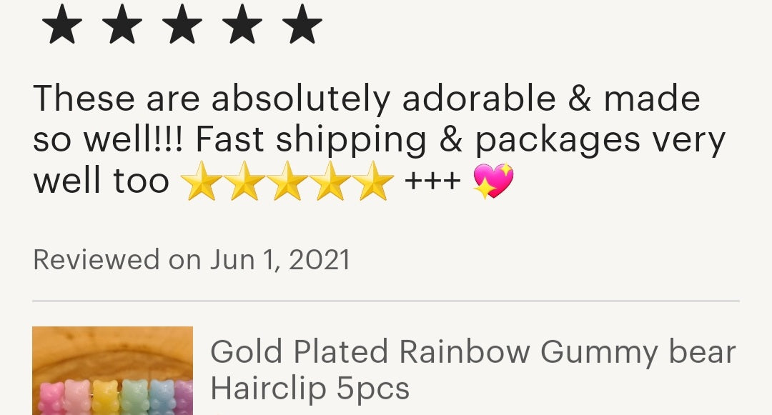 Cute Transparent Gummy bear Hairclip Hair Accessories For Girls/Women Barrette 4pcs