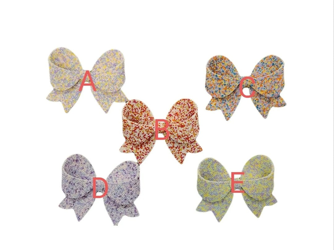 Beaded bowknot Sailor Hairclip Bow For Toddlers/Girls (2pcs)